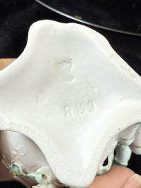 Thumbnail for Antique 19th century German Porcelain Figurine Planter/Vase: Boy with Bird Gilt5