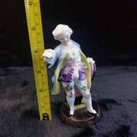 Thumbnail for Antique Rare Porcelain Figurine Man in Floral Pants, Marked, see the pics Blue6