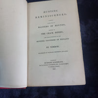 Thumbnail for Ackermann Hunting Reminiscences antique book gift History Fox Illustrated 18439