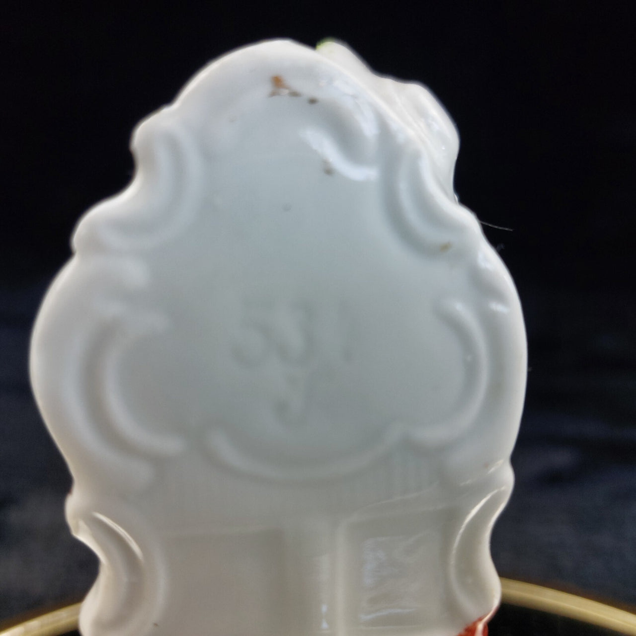 Antique Girl Porcelain with Dog Figurine Seated Chair 3.5 in gift United Kingdom6