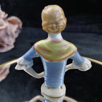 Thumbnail for Porcelain Doll Half Lot of 4 Foreign Marked Hand Painted Figurines 3in Worn4