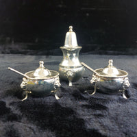 Thumbnail for England Silver Plated Condiment Set 4.5