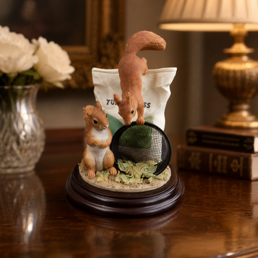 Border Fine Arts Good Squirrels in Garden 2014 Figurine A26260 Mammals Decor.0