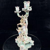 Thumbnail for Antique Dresden Meissen Style Sitzendorf Porcelain Candelabra 19th Century Decor9