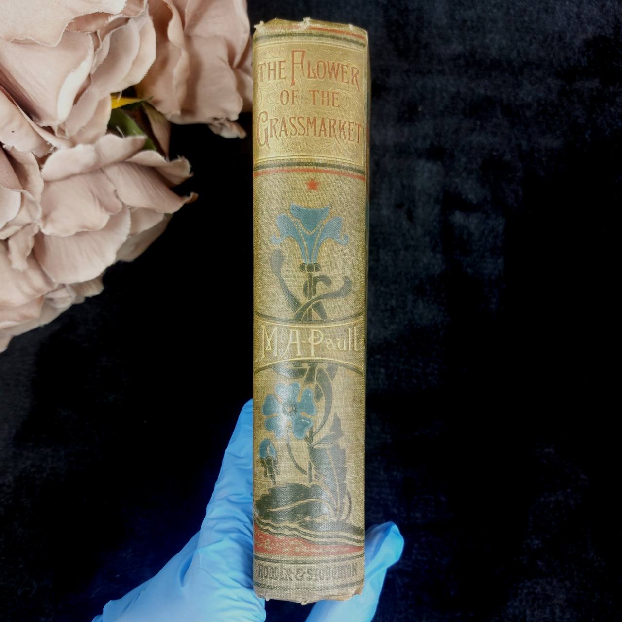 Paull Ripley Flower of the Grassmarket Book Decorated Cover 1900 Hodder antique2