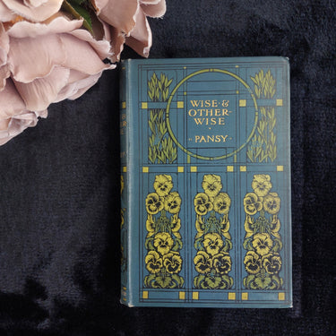 Novel Wise and Otherwise Pansy Illustrated  Antique Book0