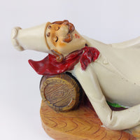 Thumbnail for Vintage French Bottle Chef Holder Ceramic Hand Painted -872 grams Acceptable.6