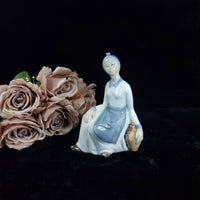 Thumbnail for TITO Spanish Porcelain Figurine - Girl with Water Jug bookcase (1970s) figure0