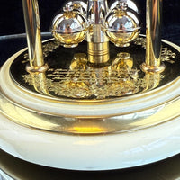 Thumbnail for Stunning Hermle Anniversary Quartz Gold color Clock made in Germany Collectable16