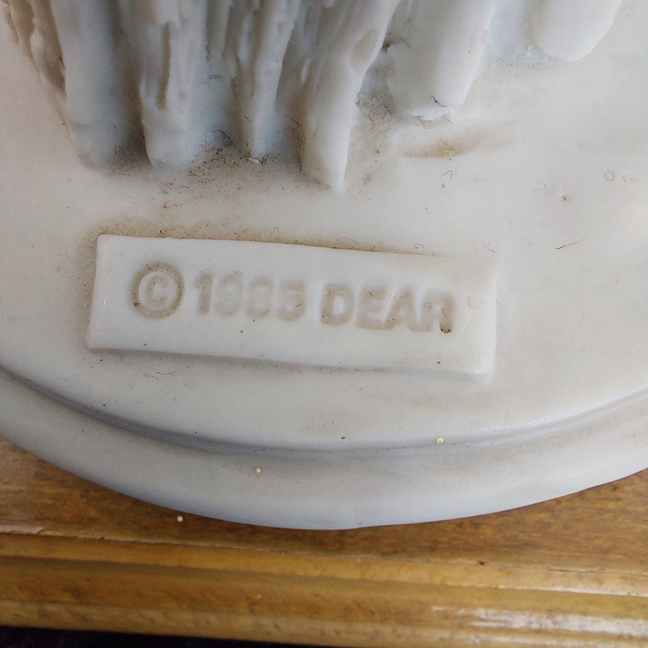 Dear Lady 1995 Figurine 9.5" Sculpture on Base white decor vtg11