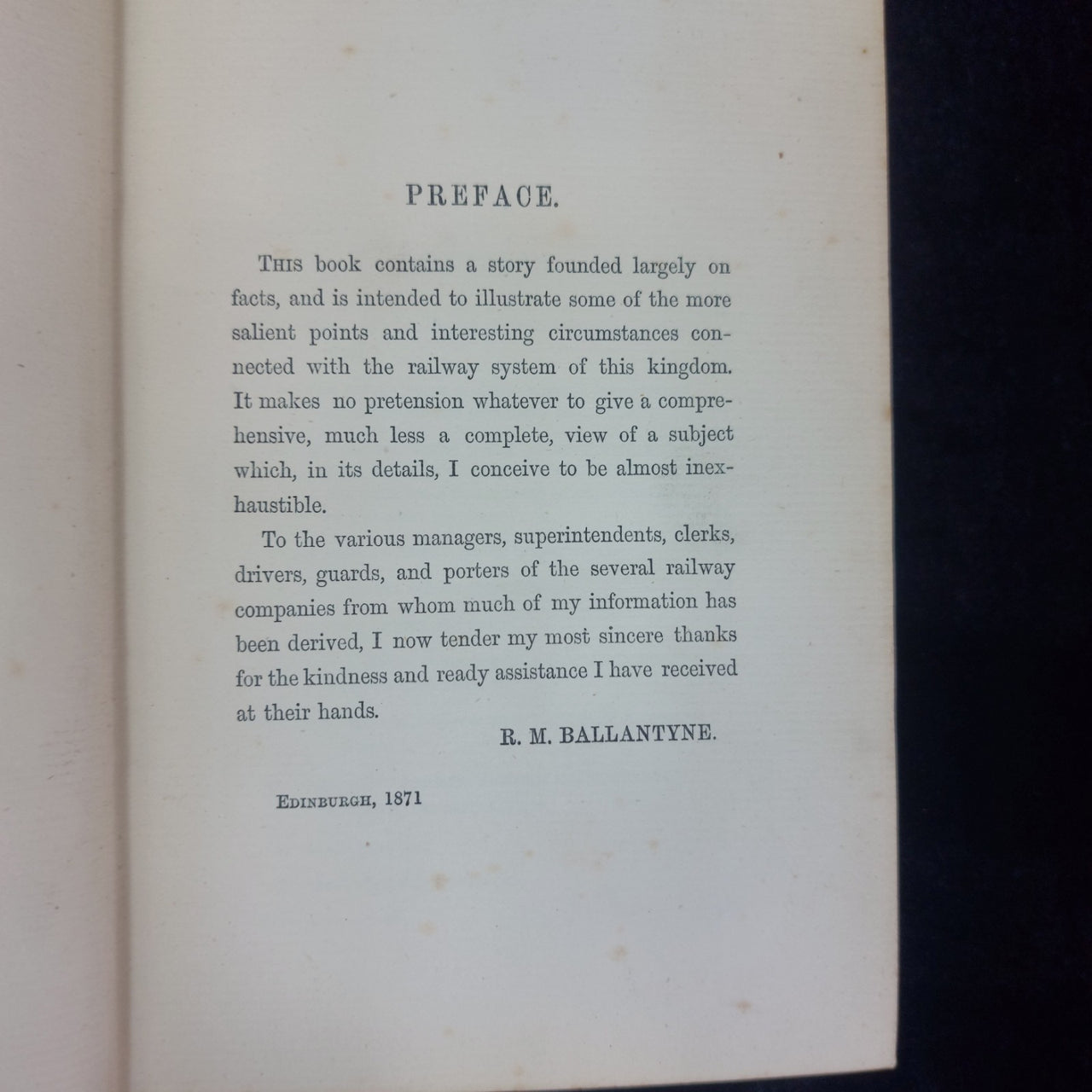 1871  Ballantyne The Iron Horse Book Good Red Decorated Railway Rare Adventure 7