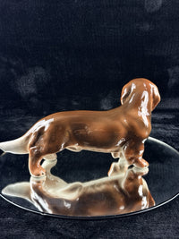 Thumbnail for Rosenthal Dachshund Porcelain Figurine 1950s Hand Painted 8in See The Pics3