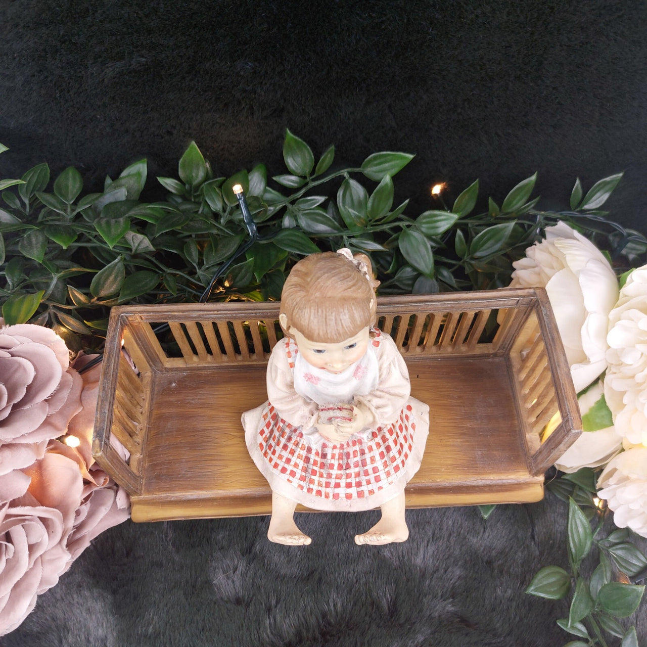 Candy Designs Rare Norway Children Figurines Set – Mixed Conditions, With Bench 8