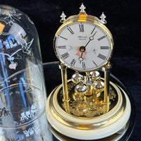 Thumbnail for Stunning Hermle Anniversary Quartz Gold color Clock made in Germany Collectable14