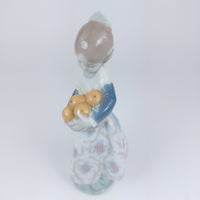 Thumbnail for Rare NAO by Lladró Spanish Porcelain Girl with Basket Figurine Handmade Spain18