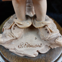 Thumbnail for Giuseppe Armani Singing Boy Figurine  1980s Italian Porcelain library ornoment5