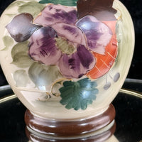 Thumbnail for Milk Bohemian Glass Vase Floral Enamel 8” Antique Art Nouveau Style decor China4