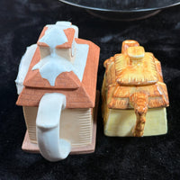 Thumbnail for Keele Pottery St Thatched Cottage & Pleasant Hill Station Teapot Set kitchen dec3