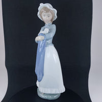 Thumbnail for Nao by Porcelain LladrÃ³ Girl with Bonnet Figurine - 9.4