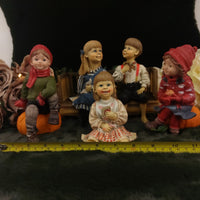 Thumbnail for Candy Designs Rare Norway Children Figurines Set – Mixed Conditions, With Bench 2