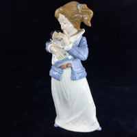 Thumbnail for TENGRA Porcelain Figurine Girl with Doll bookcase (1970s) figure ornoment decor3
