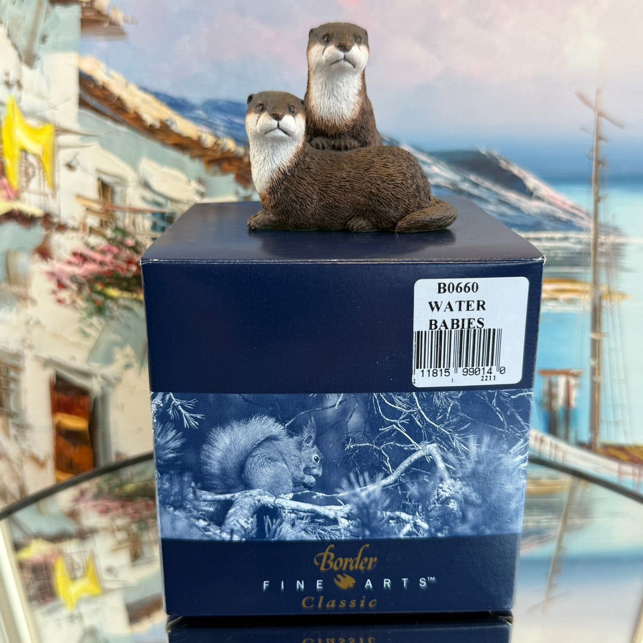 Border Arts Fine Otter Figurine ("Water Babies") boxed with certificate Res5