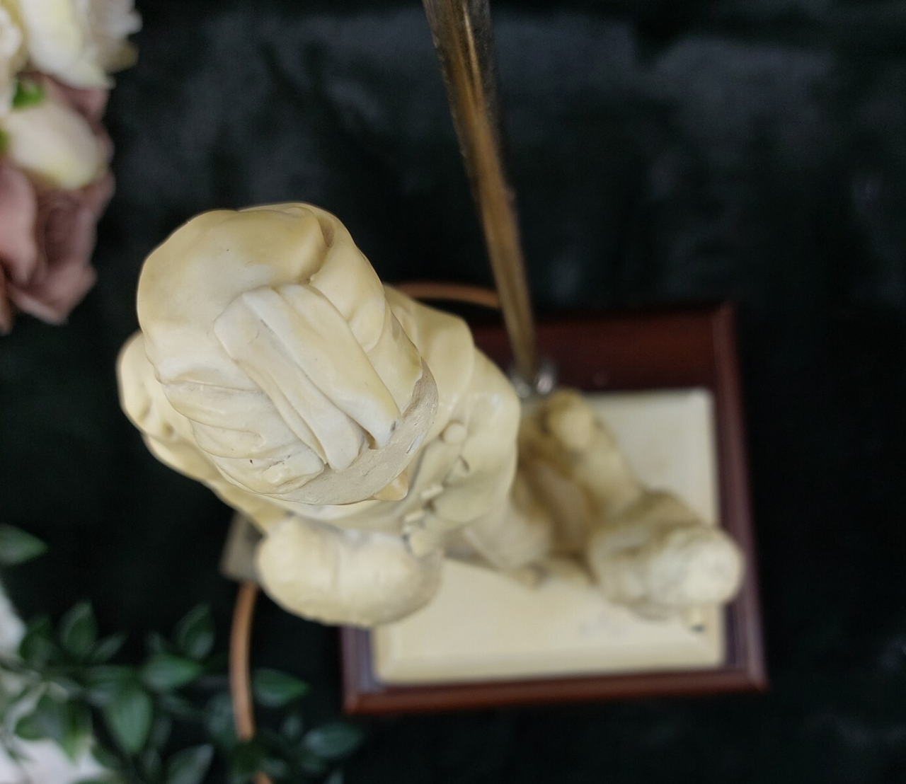 Vintage Vittorio Tessaro Figurine Lamp - Elegant Lady & Poodle - untested! 199217
