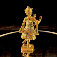 Thumbnail for Vintage / antique Indian Brass Krishna Dancing Statue â 5â Hindu Deity figur1