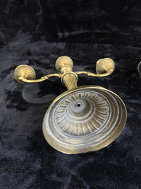 Thumbnail for Vintage Solid Ornate Brass Candelabra - Neoclassical/Victorian Style Collectable10