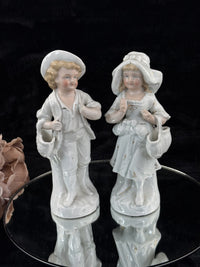 Thumbnail for antique figurine couple see the pics decor bookshelf collectables Unmarked White0