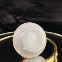 Thumbnail for Antique Vintage Japanese Mini Vase Hand Painted Brown White Floral Narrow Neck 45