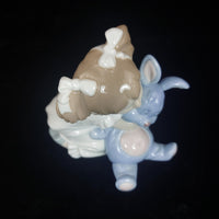 Thumbnail for Nao Lladro Girl with Figurine Bunny Good Hugging Toy Porcelain 1987 decor Lladró4