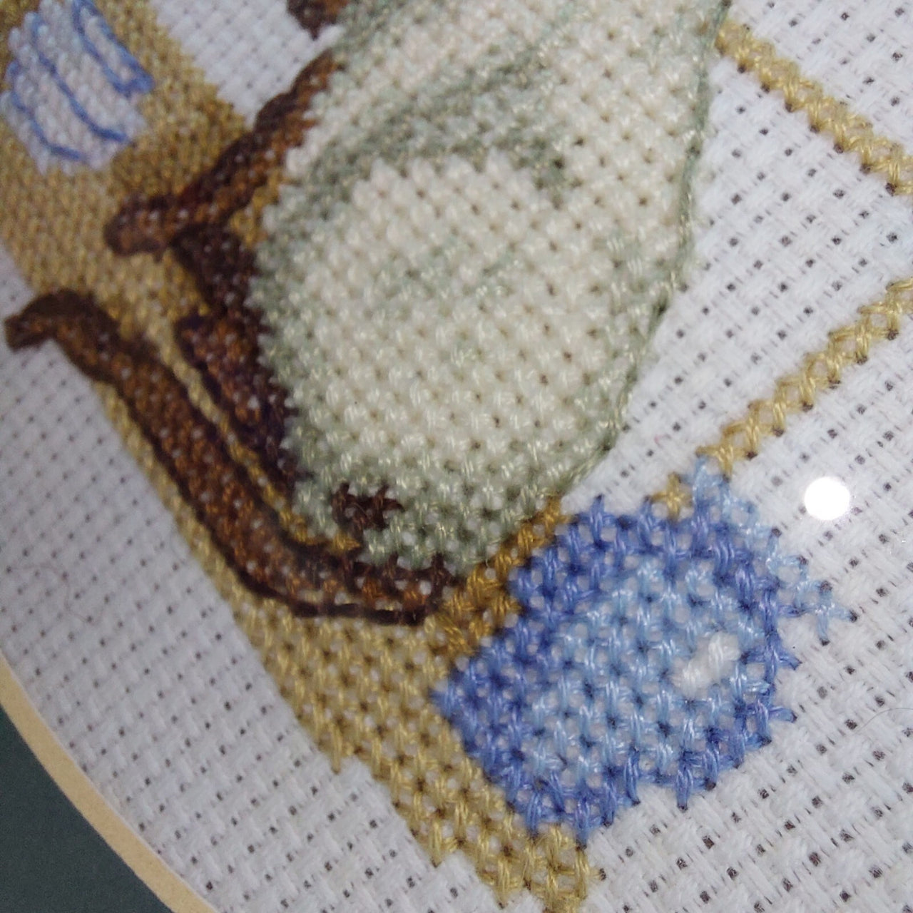 Handstitched Siamese Cat Cross Stitch Picture -Beautifully Framed Needlework Art5