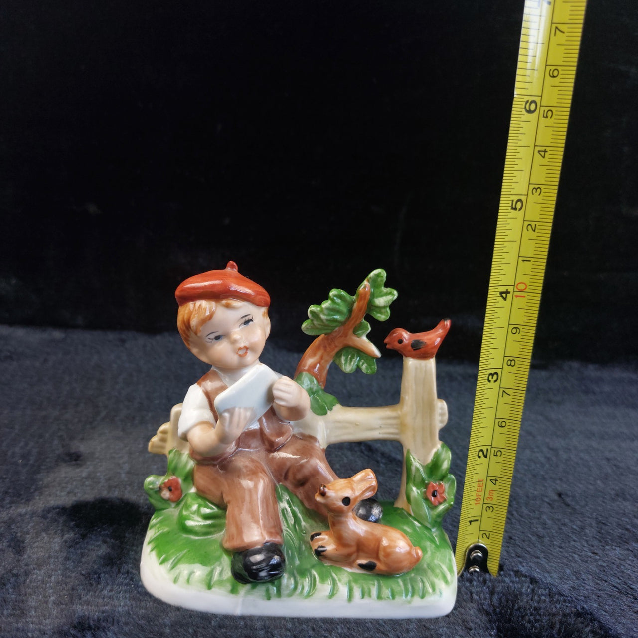 1875 PM&M Antique German Treasure Masters Bisque Porcelain Boy Little Figurine1