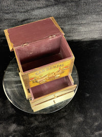 Thumbnail for Vintage Wooden Car Rental Open Tourer Trinket Box Drawer Chest Rustic Desk Box6