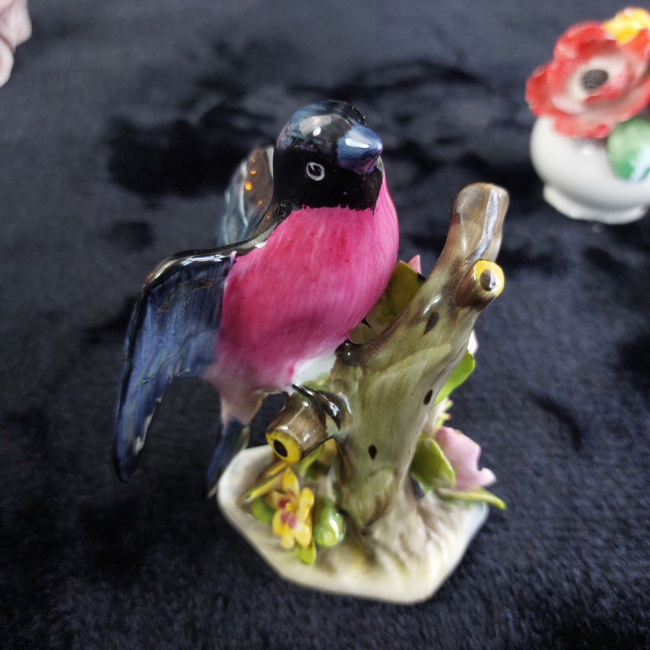 Royal Adderley Bullfinch Floral Figurines Lot – Chips Acceptable England Bone Ch13