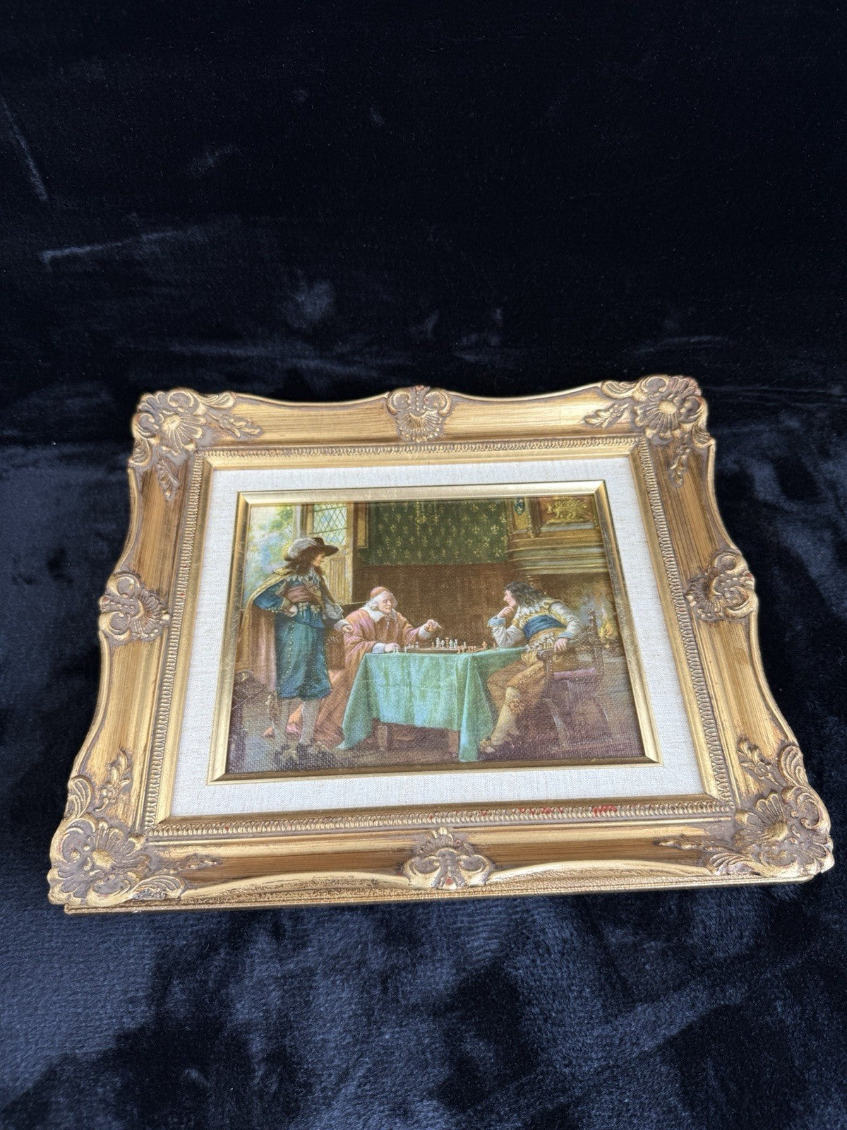 Old Masters Style Print The Cardinals Move by F. M. Bennett Gold Framed Art6