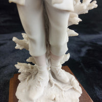 Thumbnail for V. Belcari Figurine Boy with Dog Italy Armani Porcelain Sculpture Vintage 8