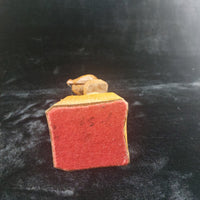 Thumbnail for Wooden Vintage SculptureFisherman -Folk Art - Jocelyn Caron - Chipped Hand19