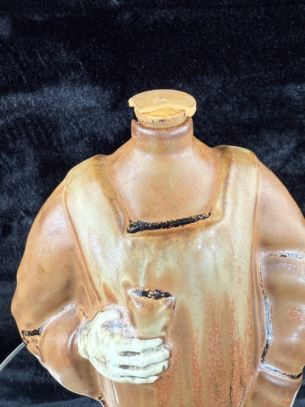 Monk Vintage Friar Decanter liquer Bottle Mid-Century Ceramic Figure 11.5" Retro4