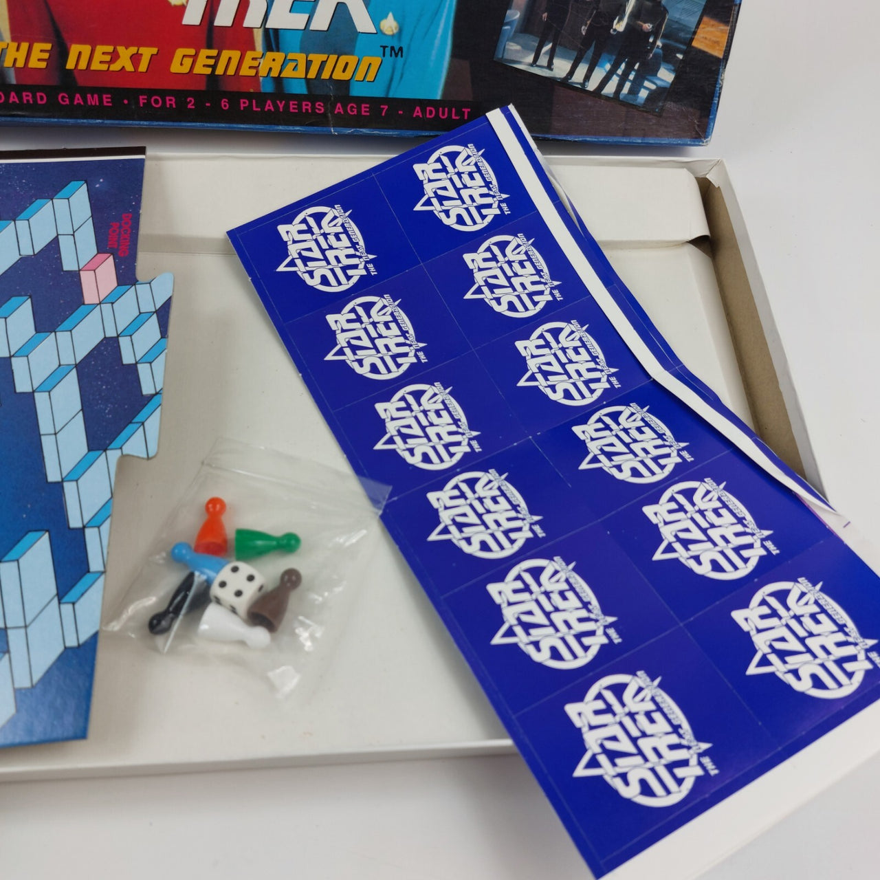 Star 1993 Trek The Next Generation Board Game Version, Opened Never Used Vintage2