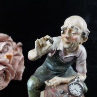 Thumbnail for Porcelain of a watchmaker CAPODIMONTE. Antonio Benni. Is Finger Broken, chipped3