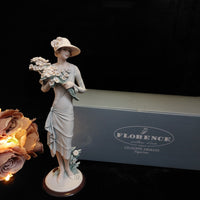 Thumbnail for Florence Armani Marguerite Figurine – 1731F Lady With Daisies, Box Mint 7