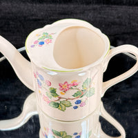 Thumbnail for Hammersley Floral Mini Watering Can & Burleigh Pedestal Cake Stand Porcelain Set3