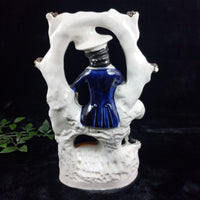 Thumbnail for Rare Victorian Staffordshire Gentleman with Rooster antique Figurine (1840-1860)7