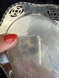 Thumbnail for Vintage SilverPlated Serving Tray and serving Spoon Set rectengle plate10