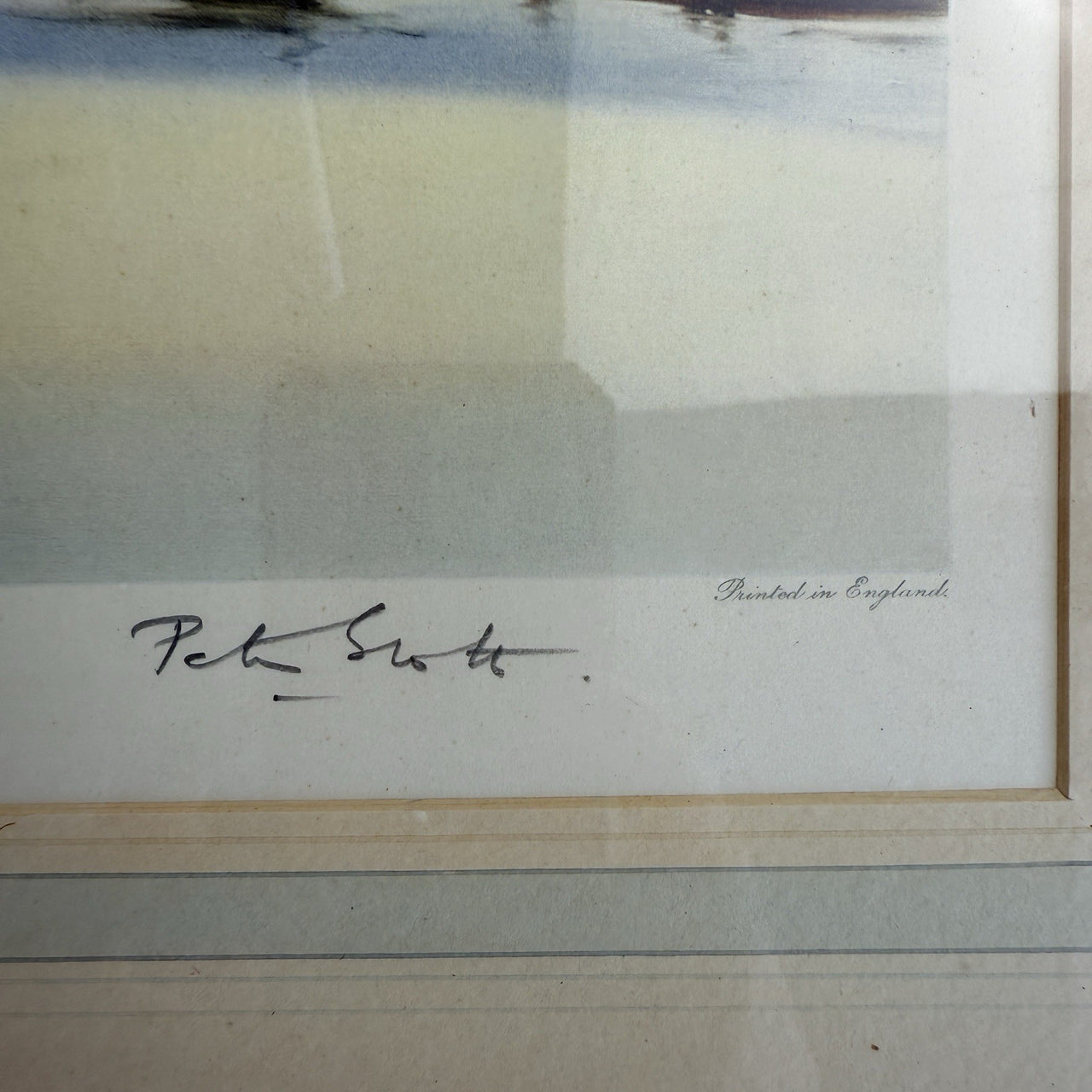 Limited "High Edition Tide and Wild Swans" Signed Proof by Sir Peter Scott 19364