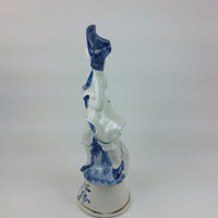 Thumbnail for Vintage Capodimonte Lady in Blue Porcelain -Figurine Italian Italy Large.13.5