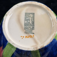 Thumbnail for H&K Tunstall Art Pottery Tulip Antique Vtg vase HandPainted England 1930s Floral2