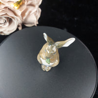 Thumbnail for Royal Copenhagen Figurine Bunny Rabbit White Brown Denmark Porcelain 1019 Gloss3